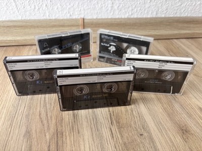 5x FUJI Audio-Leercassetten K2 IEC2 Type 2 90 JP-ll 90 JP-ll 60 GT-ll S 60