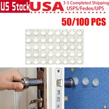 Adhesive Rubber Feet Bumper Stops w/Nip Door Cupboard Drawer Cabinet Kitchen lot