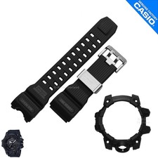 Genuine Watch Band Bezel Casio G-Shock GWG-1000-1A1 Matte Black w/ Grey Letters
