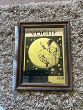 Vintage Advertising Mirror VOGUE Early December 1919 bar interior design