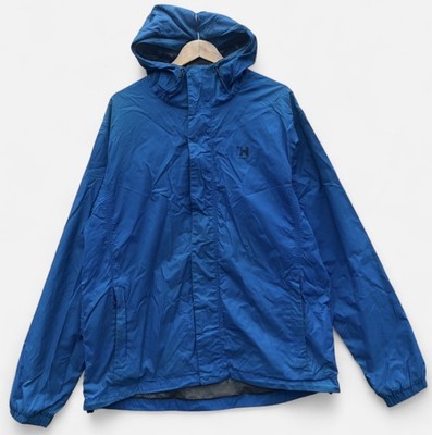 Helly Hansen Men's Blue Coat Jacket Hooded Hiking - XL