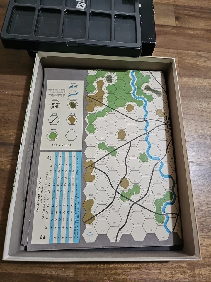 Винтажная сине-серая игра TSR Four Civil War Battles Simulations неперфорированная 1984 - Изображение 3 из 4