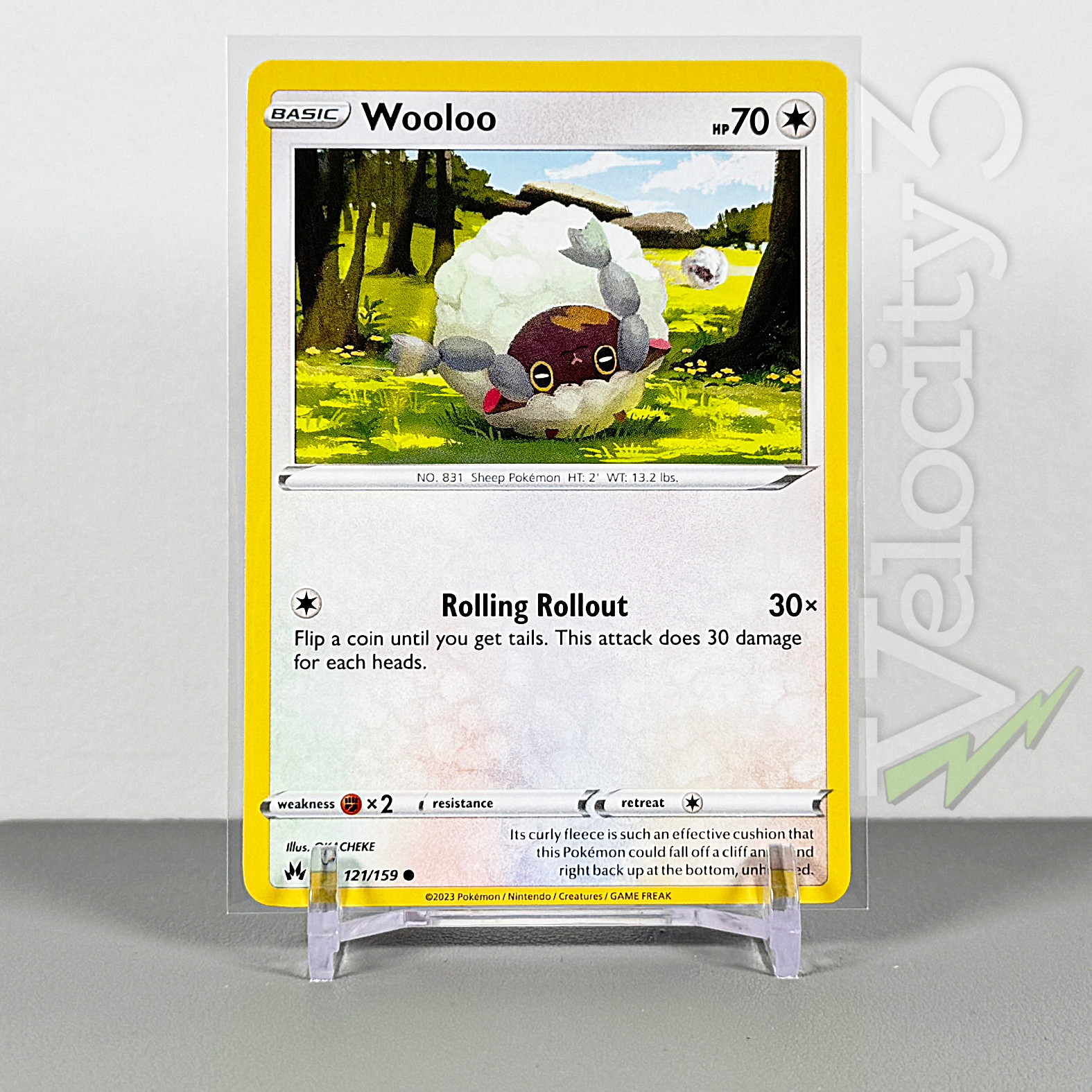 Pokemon TCG Card - Wooloo 121/159 Common | 2023 Crown Zenith | NM/Mint