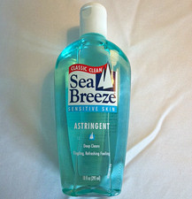 Sea Breeze Sensitive Skin Face Astringent Deep Cleansing Liquid 10 fl oz