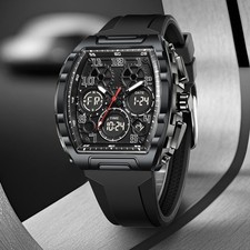 Men LED Digital Backlight Sport Watch Military Tactical Waterproof Wristwatch