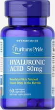 Puritan's Pride Hyaluronic Acid 50 mg - 60 Capsules