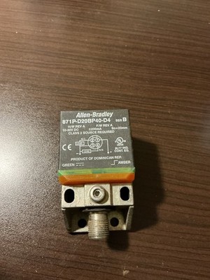 Allen-Bradley Rectangular Inductive Sensor Shielded DC 20mm MPN 871P-D20BP40-D4
