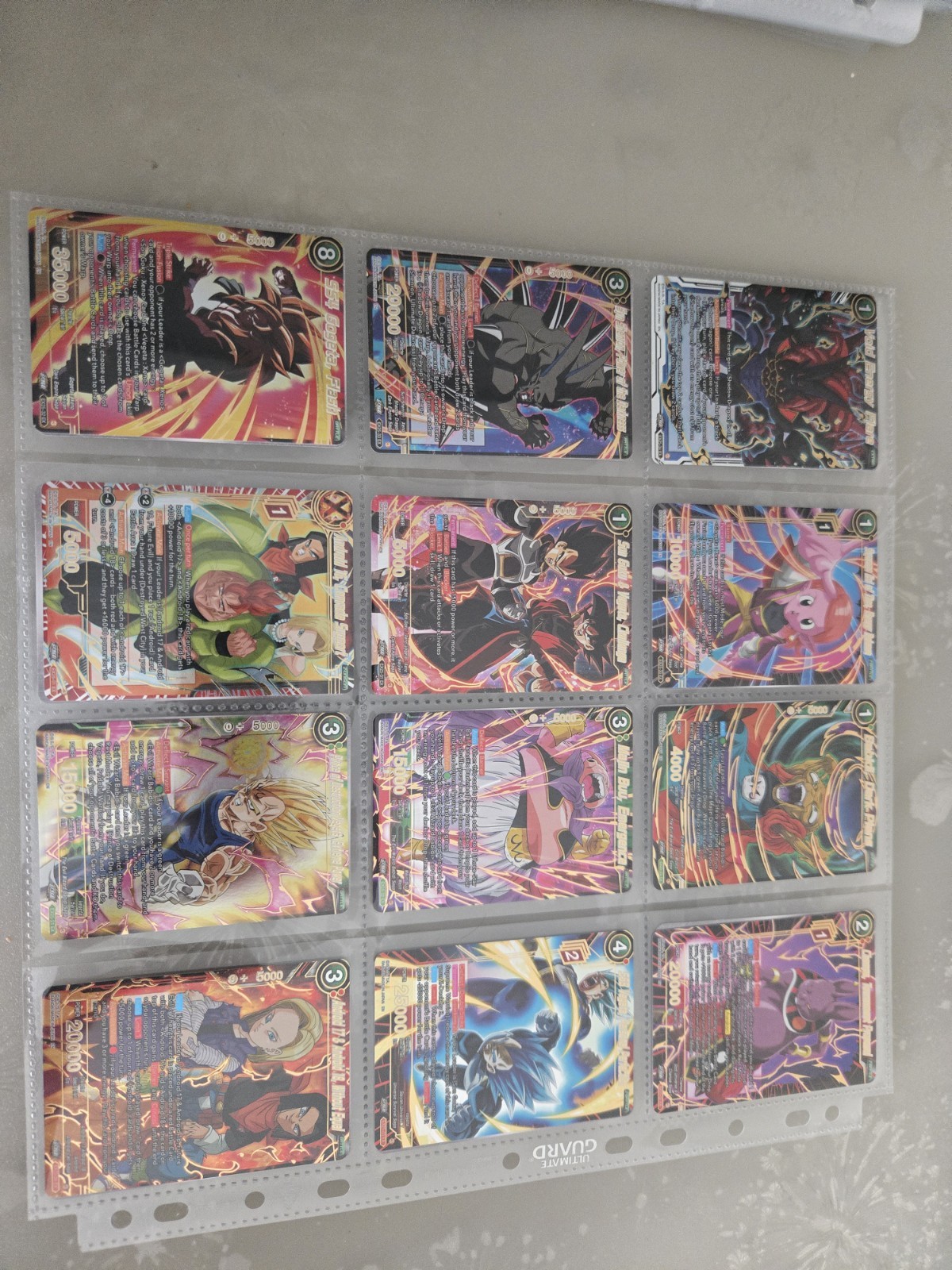 lotto carte dragon ball jap/eng Fb09 /fb01/ deck box 25