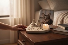 Always Loved Forever Missed Cat Memorial With LED battery Candle Light Figurine