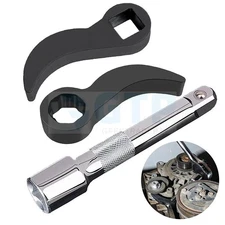 3X Crowbar Adapter Head Tool with Extension Bar 1/2" Pry Bar Wrench Adaptor Head