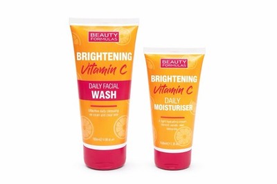 Beauty Formulas Vitamin C Face Wash & Moisturiser Set Brightening