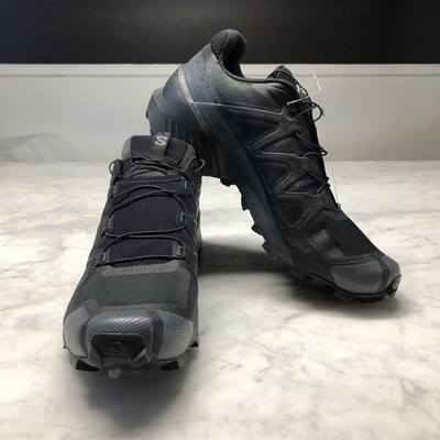 Mens Salomon SpeedCross Trail Running Shoes Black 475678 Size 10.5