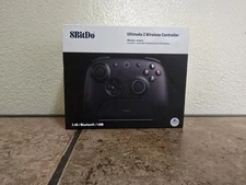8BitDo Ultimate 2 Bluetooth Controller w/ Hall Effects + Charging Dock - Black