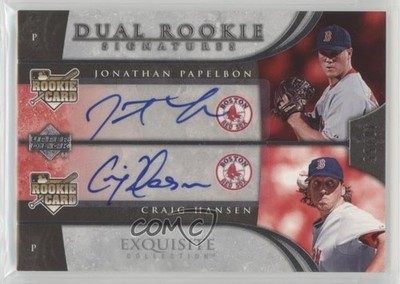 2006 Exquisite Collection Dual Signatures 40/55 Craig Hansen Rookie Auto RC uk2