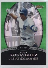 2008 Topps Finest Moments Green Refractor 133/199 Alex Rodriguez #FM-AR 4f5