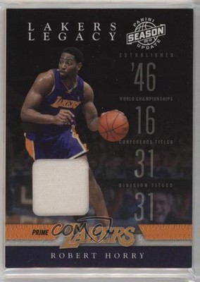 2009 Panini Season Update Lakers Legacy Materials Prime 31/49 Robert Horry 0v0
