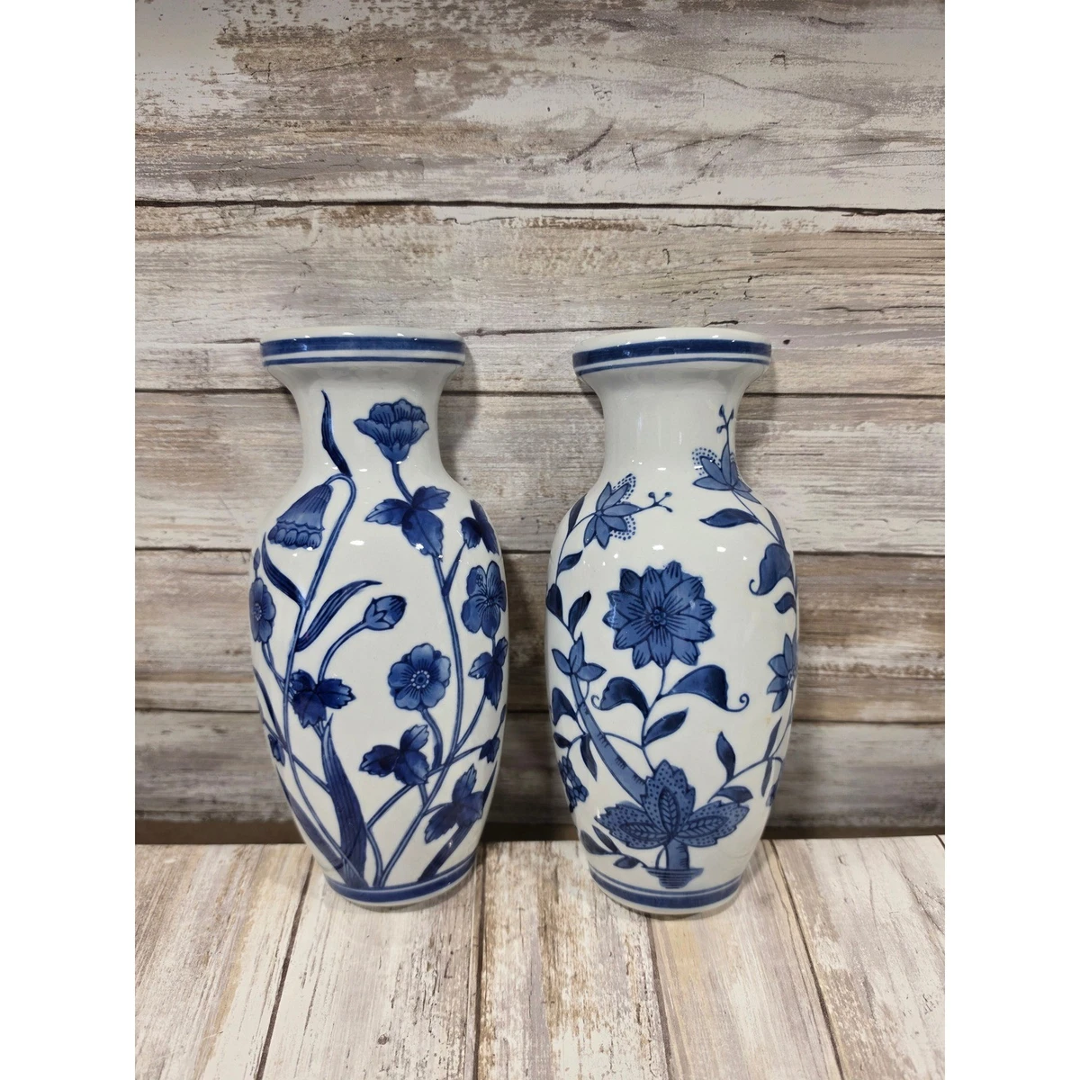 蓝色墙上花瓶花瓶| eBay