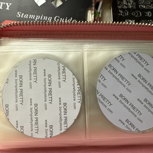 Born Pretty Nail Stamping Plates Set Of 26 Including Pink Case - Picture 6 of 14