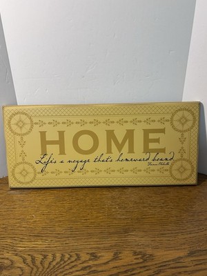 Vintage Danielson Designs Wood Plaque HOME Life s A Voyage That s Homeward Bound