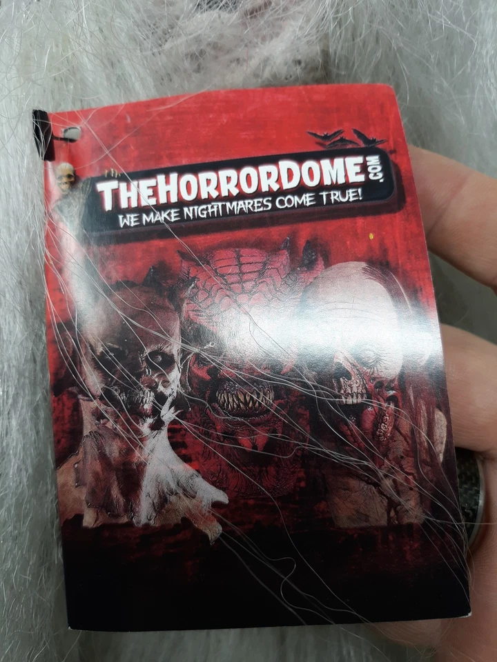 Máscara Krampus The Horror Dome HDM444 Nuevo Blanco Pelo Cuernos Colmillos Disfraz de Halloween Foto 4 de 4