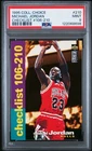 1995-96 Collector's Choice Player's Club #210 Michael Jordan PSA 9 Graded Card