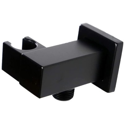 Hand Held Shower Head Holder Hose Connector Shower Wand Holder Wall Mount Adj...