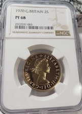 1970 Proof Great Britain Two Shillings Florin NGC PF PR 68