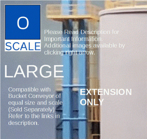 O Scale Bucket Conveyor Expandable Grain Elevator Buildings Structures - Picture 14 of 15