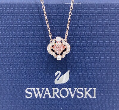 NEW Authentic SWAROVSKI Rose Gold Sparkling Dance Pink Clover