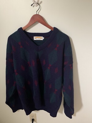 Vintage James Pringle Weavers Mens XL Sweater Wool Scotland