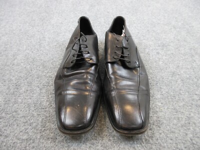 Hugo Boss Dress Shoes Mens Adult Size 11 Black Lace Up Leather - Main Image