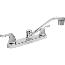 Glacier Bay Constructor 2-Handle Standard Kitchen Faucet in Chrome HD67099-0B01