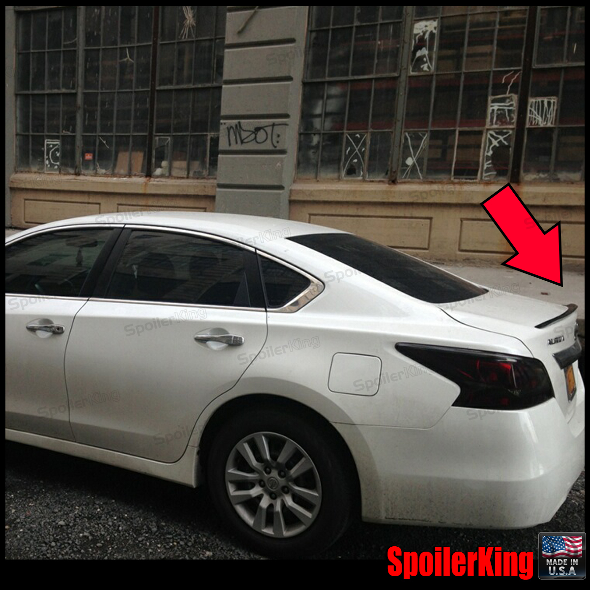 SpoilerKing Rear Roof Spoiler Window Wing For Nissan Altima Sedan 2013-2015 284R