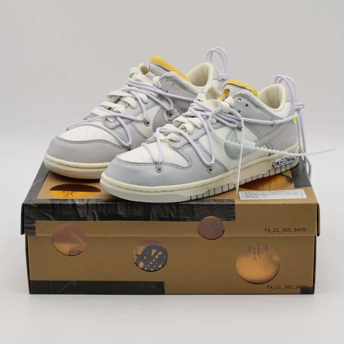 Las mejores ofertas en Nike Off-White x Dunk Low Lot 49 of 50 | eBay
