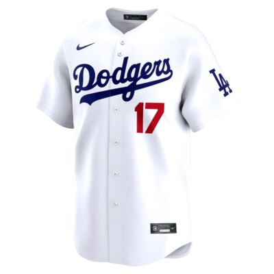 そ*)様 MLB Los Angeles Dodgers Ohtani 17 ユ Men's Shohei Ohtani #17 DODGERS Men's Jersey White - All Stitched