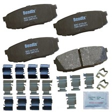 Bendix CFC1304 Rear Ceramic Brake Pad Set Fit...
