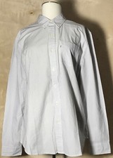 Mens Levis striped casual dress shirt button down size L front pocket