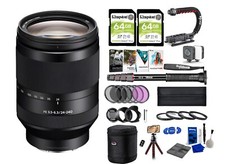 Sony FE 24-240mm f3.5-6.3 OSS E mount Filter Set Stabilizing Grip PRO Bundle