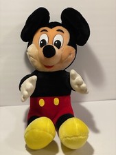 Disneyland Walt Disney World MICKEY MOUSE Large 16" Plush Doll Stuffed Mickey 
