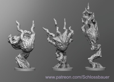 Dungeons and Dragons - HD Resin Print - Elemental Wisp - Lightning x 3 Designs