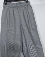 Uncommon Threads Women’s Black & White Houndstooth Cargo Chef Pants Size MED