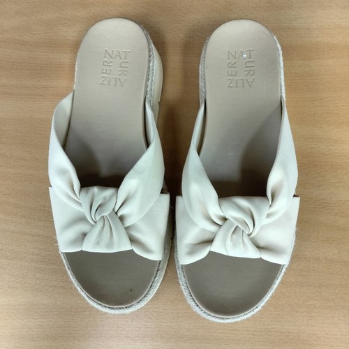 Naturalizer Dayana Casual Slip-On Platform Knot Sandals in Cream Sz. 8 - Picture 6 of 12