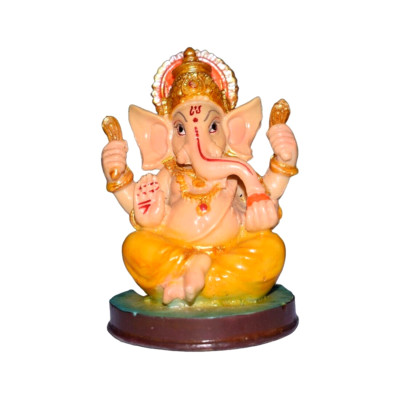 4.3 Inch Lord Ganesh Sitting Statue Sculpture India Elephant pack of-1