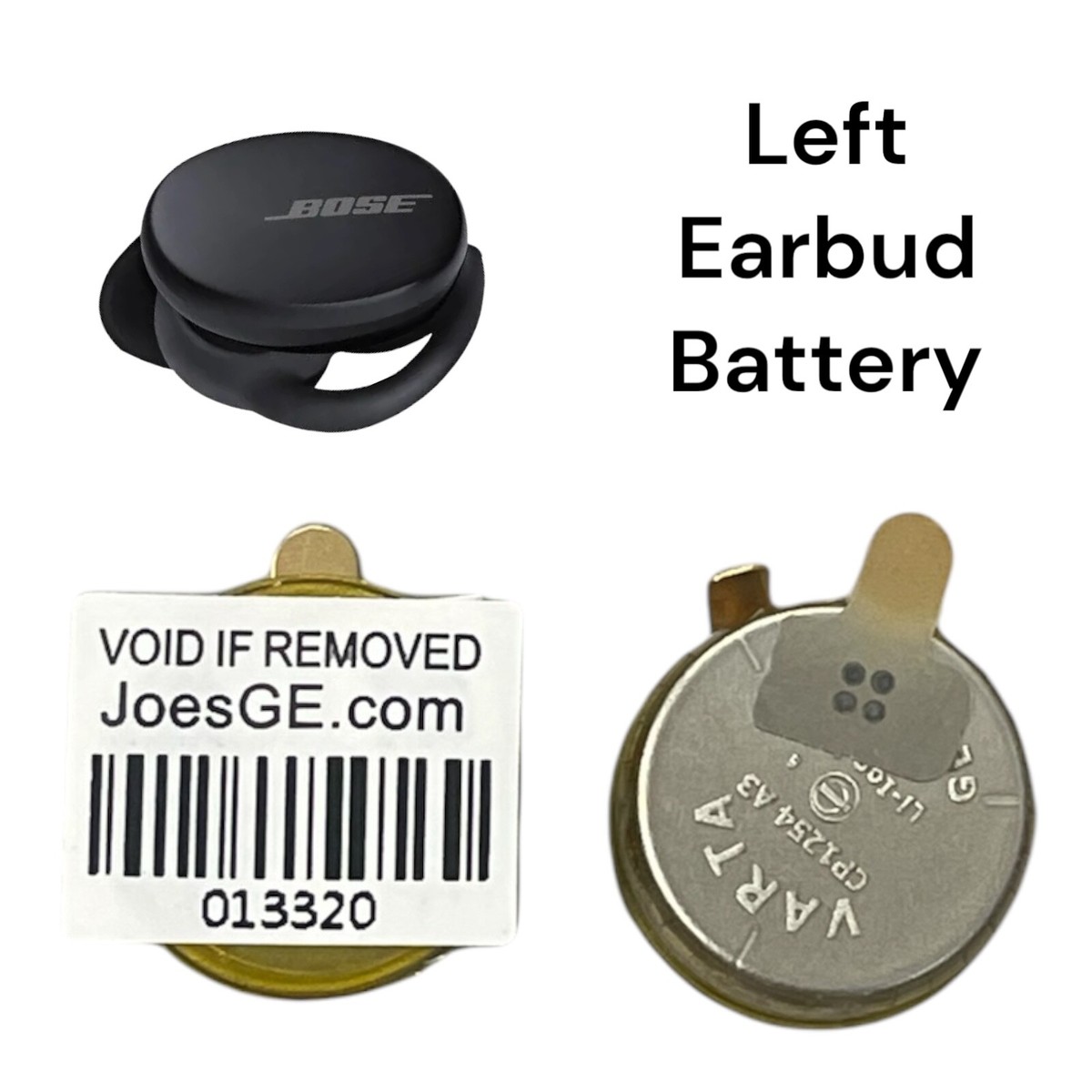 Original Bose Sport 2020 427929 Earbuds Varta CP1254 A3 Battery Replacement  Part