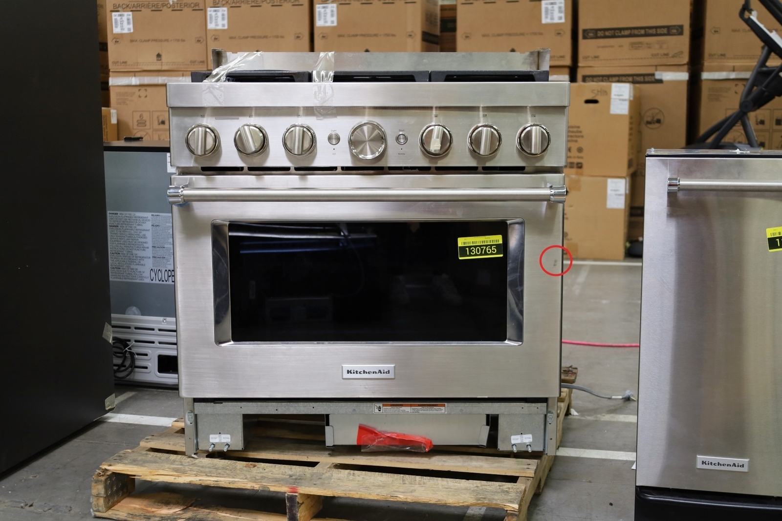 KitchenAid KFGC506JSS 36" Stainless Steel CommercialStyle Gas Range