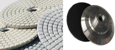 5'' Hook & Loop Backing Pad Aluminium Backer 29 granite marble stone polish pad