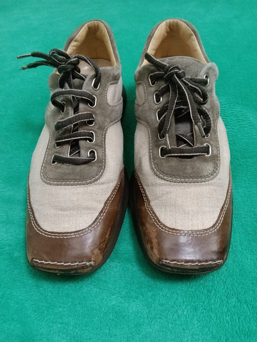 READ B4 BUY .HOGAN Men Shoes Leather fabric Size 9 1 2 Made in Italy Pre owned