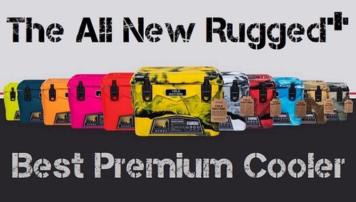 20QT NEW RUGGED+ COLD BASTARD ICE CHEST PREMIUM COOLER FREE ACCS GIFTS Orange Tn - Picture 12 of 18