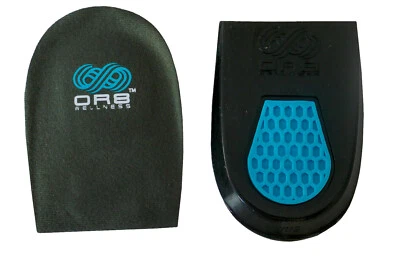 OR8 WELLNESS™ Gel Heel Shock Pad Insert Support Cushion Shock Absorbers Plantar Fasciitis UK