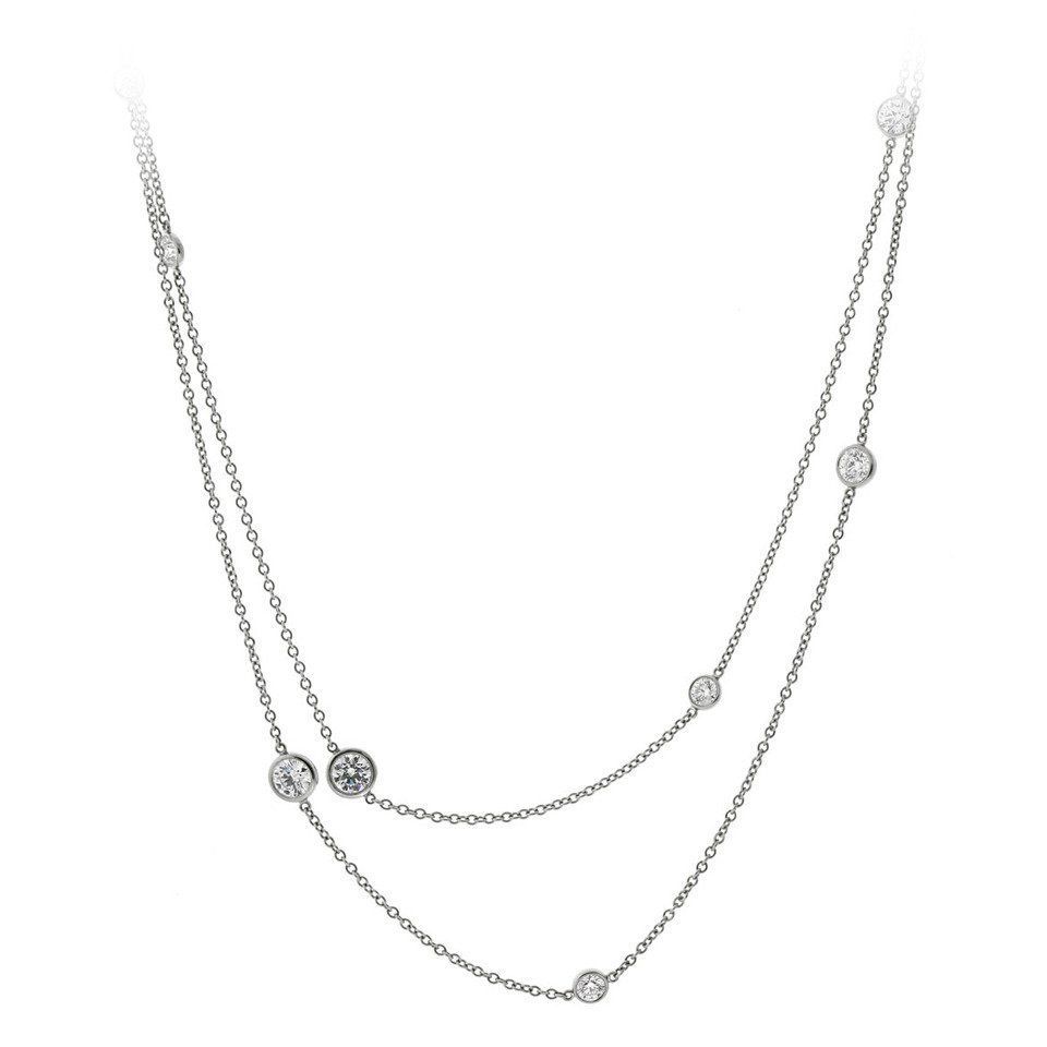 【限定値下 天然ダイヤ】SJX Silver Diamond Necklace 限定値下 天然ダイヤ】SJX Silver Diamond Necklace